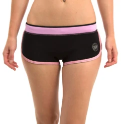 2017 Jetpilot Script Women's Ski Shorts -Paddle Board Shop 2017 jetpilot script black womens ski shorts front