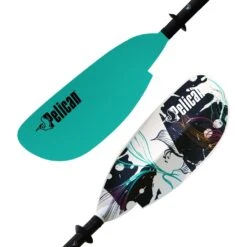 Pelican Sport Symbiosa Adjustable Kayak Paddle 230-240 Cm (90.5"-94.4") -Paddle Board Shop Symbiosa recreational kayak paddle 230 240 cm 90.5 94.4 turquoise graphic