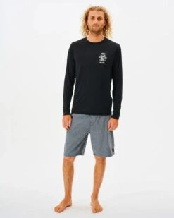 Ripcurl Icons Surflite LS Rash Vest -Paddle Board Shop ripcurl icon surflite rash tee ls black full