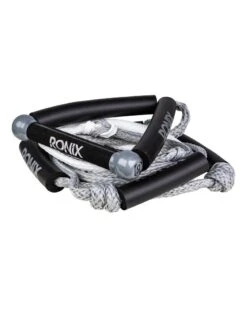 Ronix Bungee Surf Rope And Handle -Paddle Board Shop ronix wakesurf rope and handle package grey angle